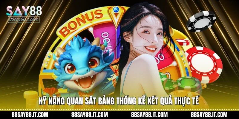 Kỹ năng quan sát bảng thống kê kết quả thực tế