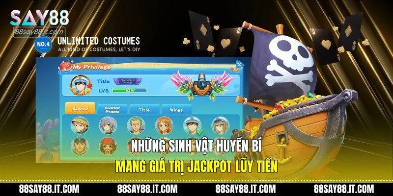 Những sinh vật huyền bí mang giá trị Jackpot lũy tiến