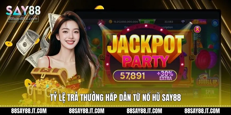 Tỷ lệ trả thưởng hấp dẫn từ nổ hũ Say88